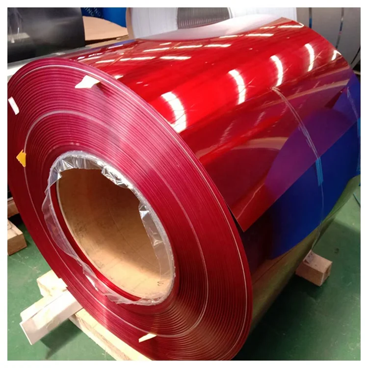 6 gauge h14 1100 3003 3004 5052 PVDF PE Pre-painted zinc alloy gi coil color coated 0.40 thick aluminum coils and sheets price