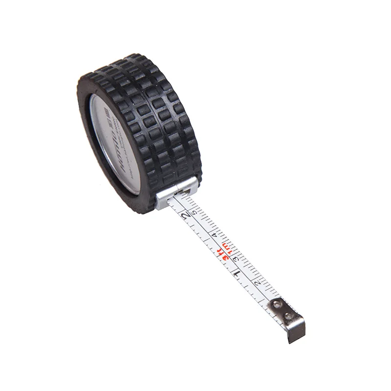Advertising Small Tire Shape Tape Measure Keychain, 0402013 MOQ 100PCS One Year Quality Warranty