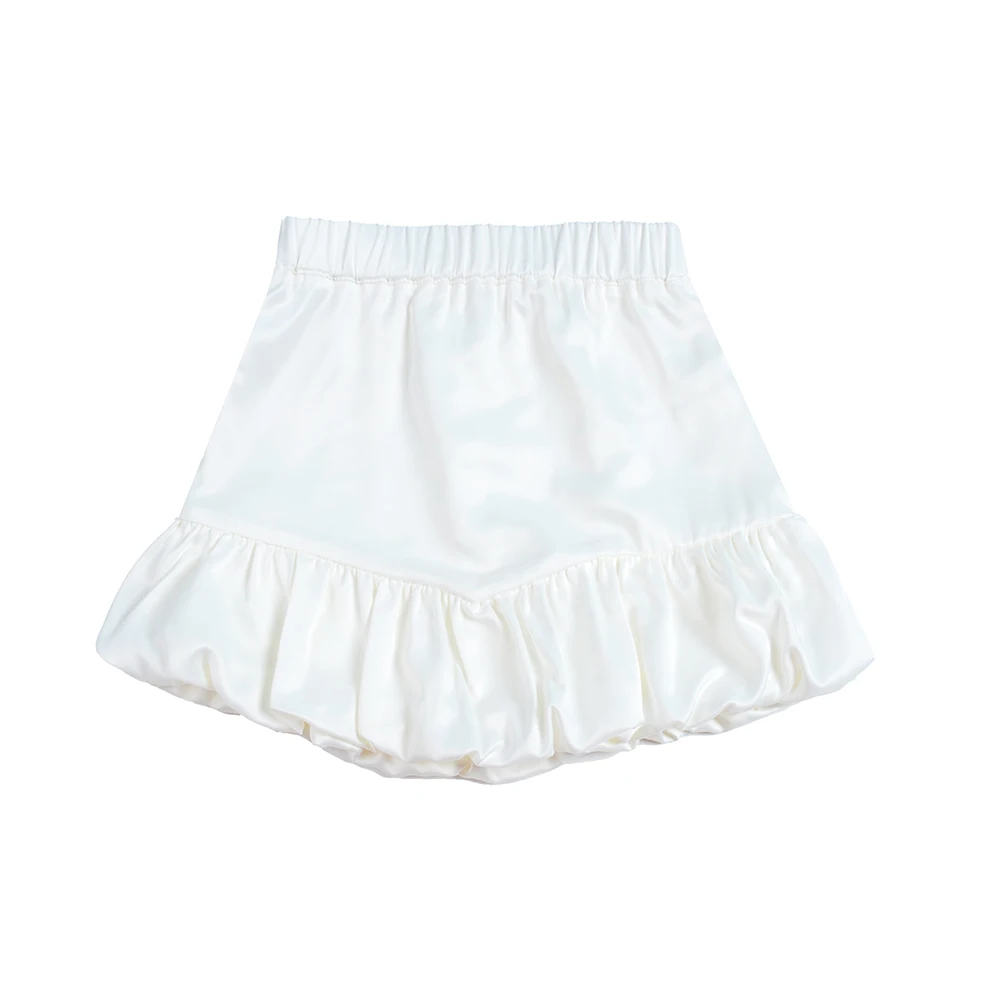 Toddler Girls Skirts Baby Short Autumn Children Pleated Mini Satin Skirt for Girls Kids