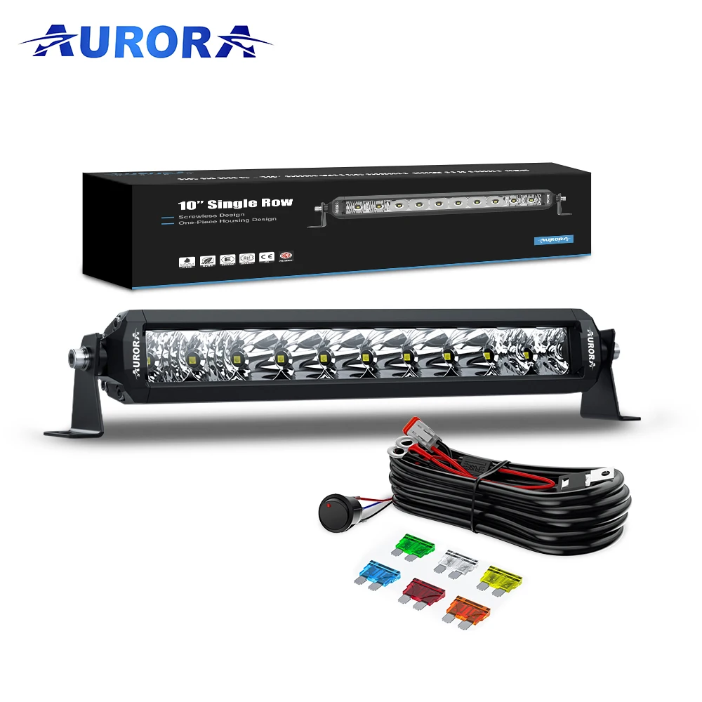 AURORA USA Designed Screwless Super Bright 20 inch Waterproof Car Offroad LED Light Bar