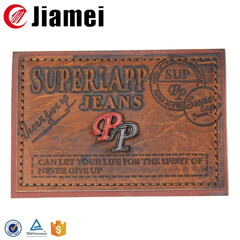 
Cheap pu labels for jeans manufactures china 
