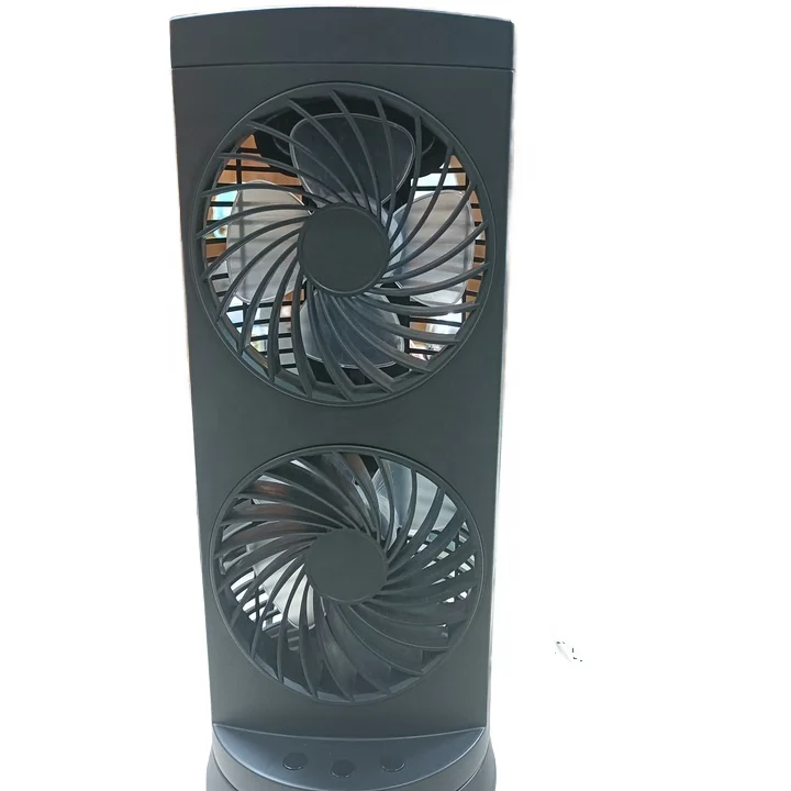 12-Inch Portable Oscillating Tower Fan Dual Air Circulation Personal Quiet Table Fan for Home Office Desktop Bedroom