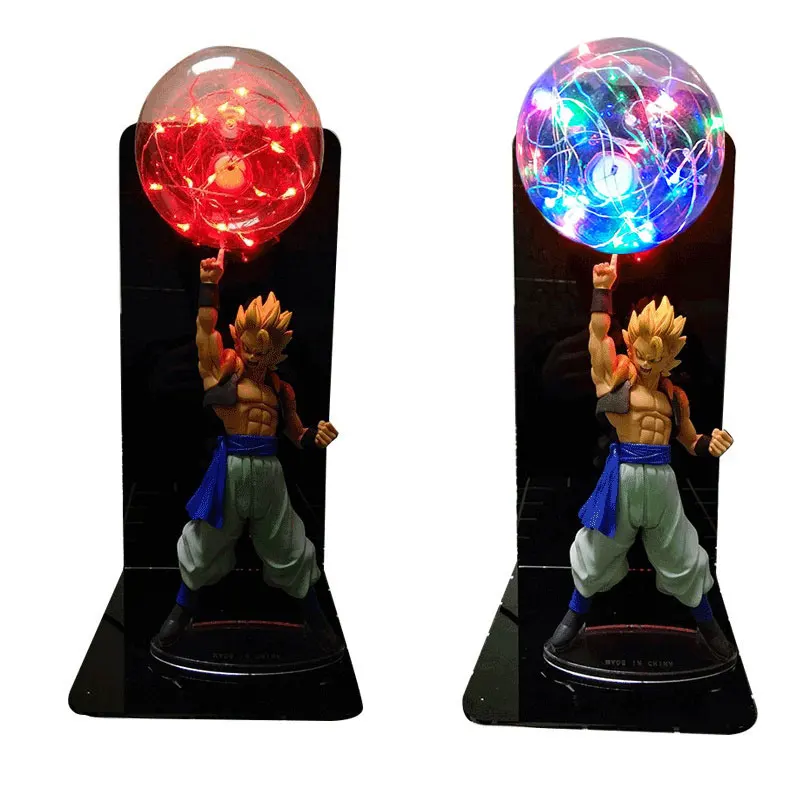 20cm Figure Vegeta Goku Led Light Gogeta Figuras Led Table Lamp DBZ Decorative Night Light