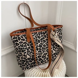Minimum 1 Pcs Checkered Houndstooth Leopard Large Size Ladies Tote Crossbody Bag