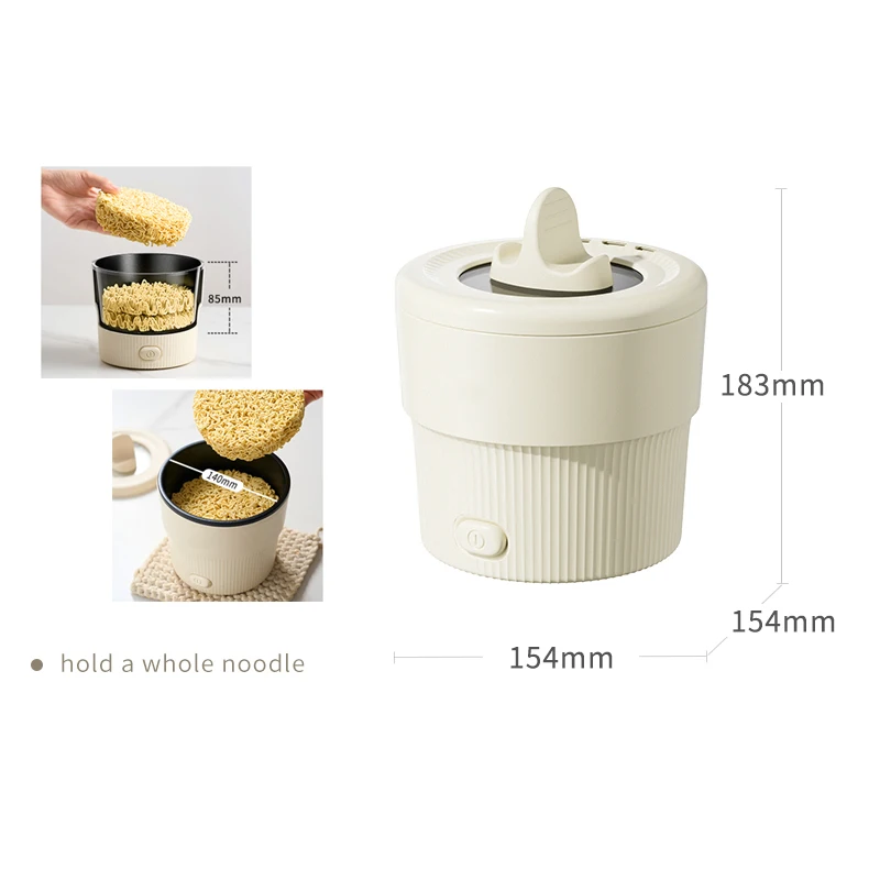 Frying Non Stick Pan Multifunctional Household With Phone Holder Small Cooking Student Lazy Hot Mini Instant Noodle Pot Gift