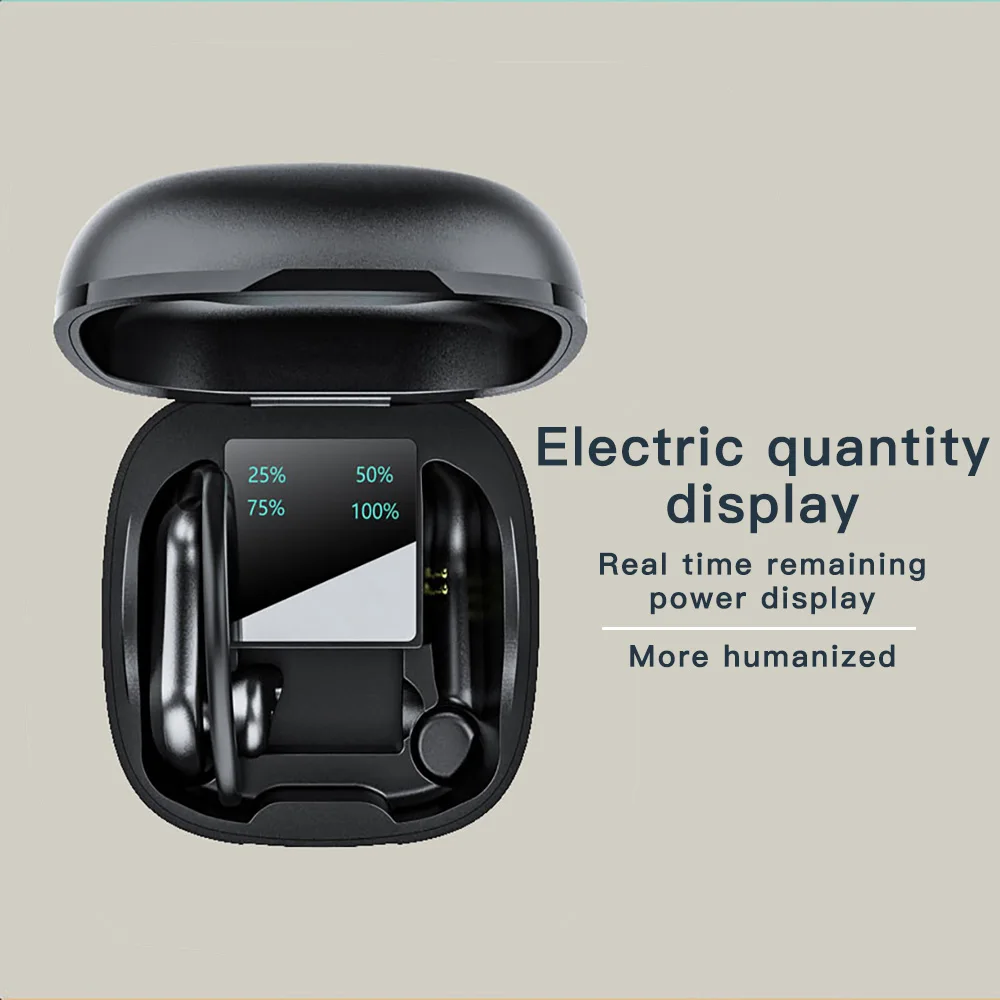MD03 Flexible Earhook wireless earphones Powerful Voice earbuds Game Mode Headphone All-day Listening