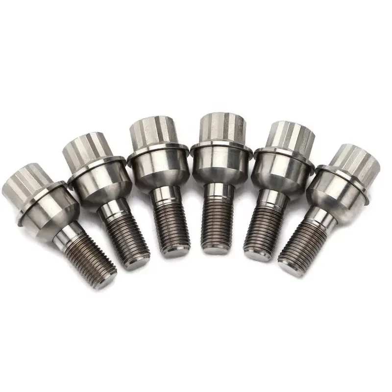 China Manufacture High Precision Wheel Bolt Aerospace Titanium Lug Bolt for Porsche Cayenne Lower price