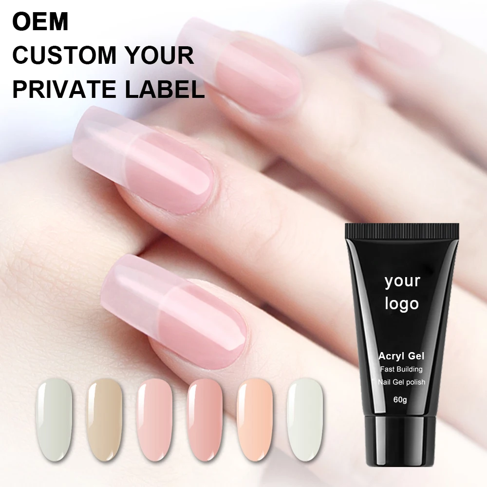 Free samples new colors poly gel acrylic gel nail poligel nail extension in tubes