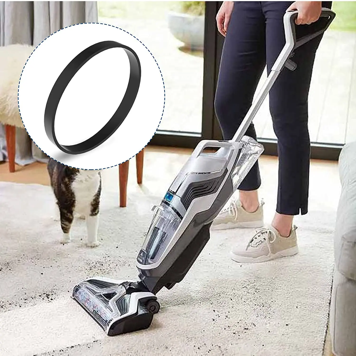 Replacement Vacuum Belt for Bissells Style 7 9 10 12 14 16 P/n3031120 PowerForce Helix Clean Pet Vacuum Cleaner Parts