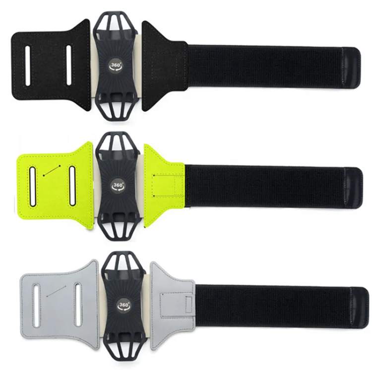 
Universal Detachable Sports 360 Degree Rotation Phone Holder Wrist Bag Sports Armband for All 4.0 - 6.5 Smart Phones 
