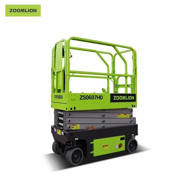 Zoomlion AWP hot selling 0607HD 6m hydraulic self-propelled with cheap price scissor lift