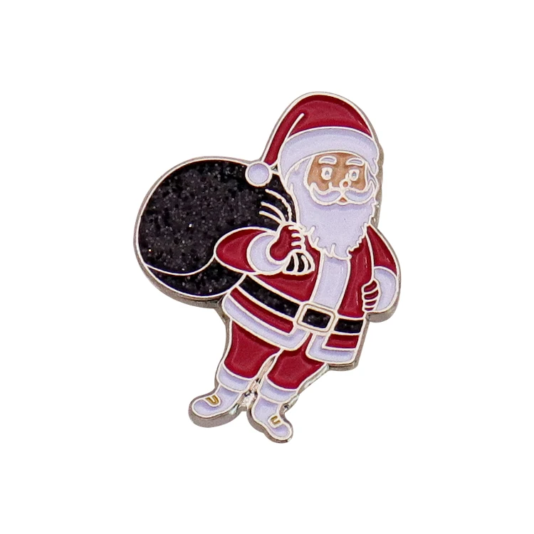 New Products Christmas Metal Enamel Pin Manufacturer Custom Brooches Christmas Stocking Man Women Badge