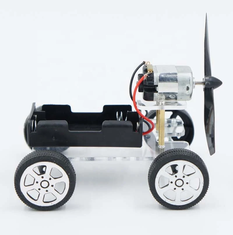 Wind Power Car DIY Electronic Kit Technology Science Toys Baby Child Educational DIY Wind-powered Intellectual Auto Motor Robot