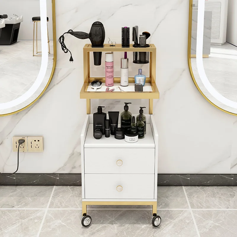 Популярный парикмахерский инструмент для автомобиля, многофункциональная Парикмахерская станция, шкаф для инструментов, ящик парикмахерский салон, роликовая тележка с колесом