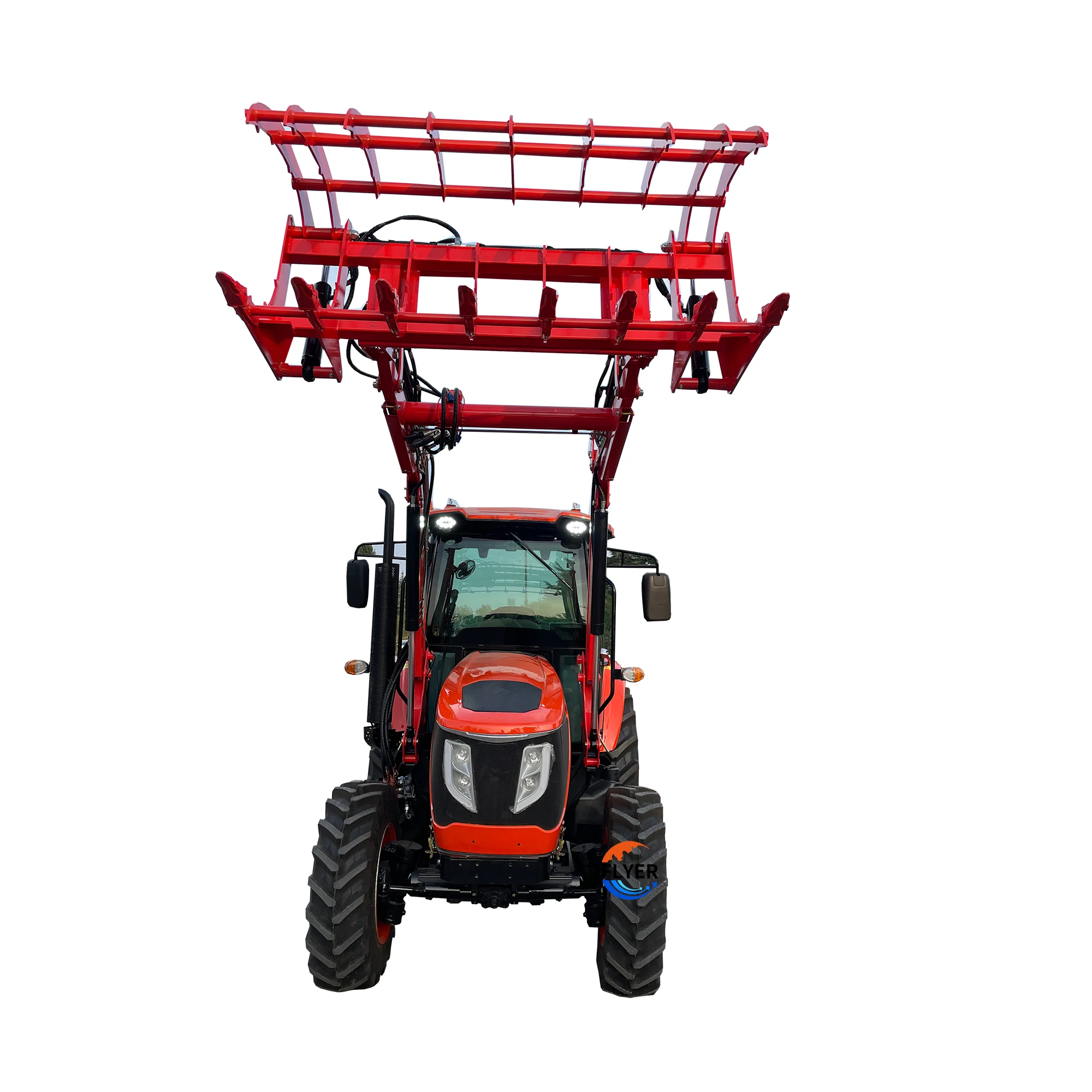 Agriculture Tractor Red Color 75HP 4WD Farming For Sale