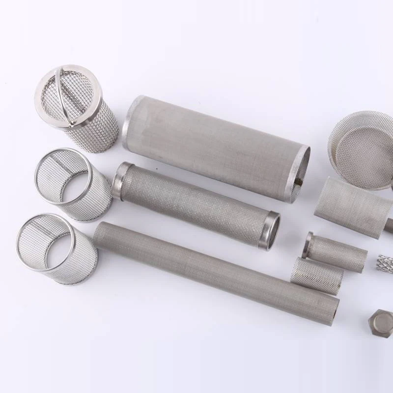 Hot sale stainless steel basket strainer filtering products wire mesh filter tubes