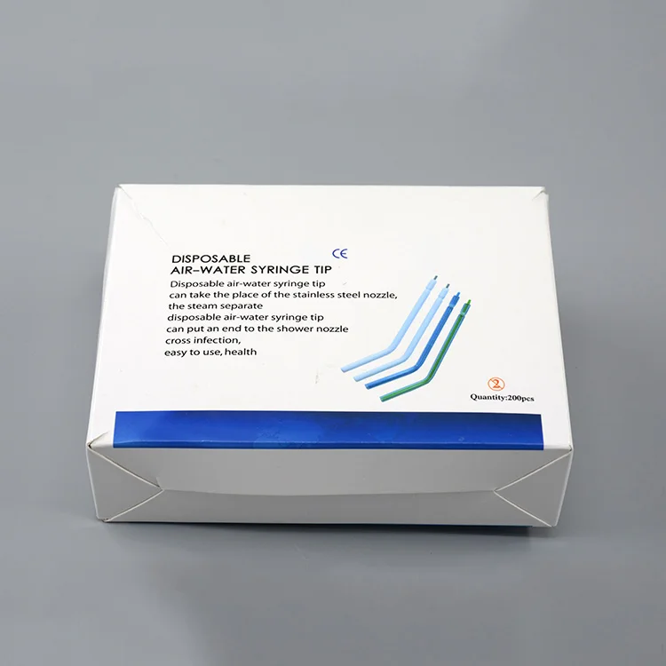 2022 Mix Color Dental Tubes Disposable Air Water Syringe Tip 3-Way Syringe