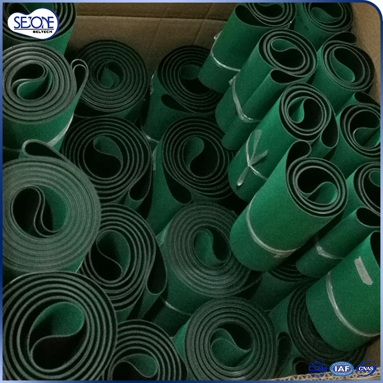 
1.5mm green/black elastic belts rubber belts 