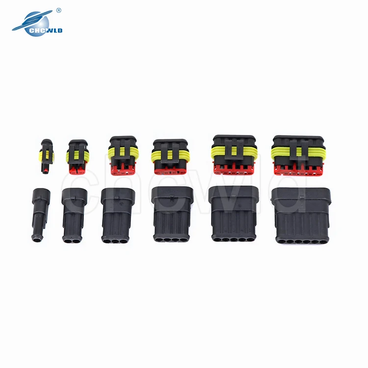 TE AMP tyco 1.5mm waterproof superseal series auto female auto 4 pin wire harness connectors terminals  282089-1
