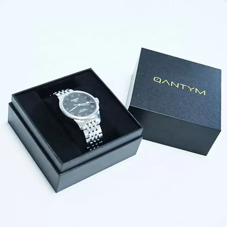 Customize Soft Pu Leather Jewellery Travel Storage Jewelry Box Single Wrist Watch Display Gift Organizer Watch Case With Handle