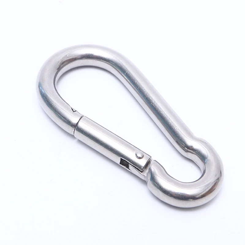 Wholesale Long100mm Wire diameter 10mm Stainless Steel Spring Carabiner Hooks For Quick Link Chains
