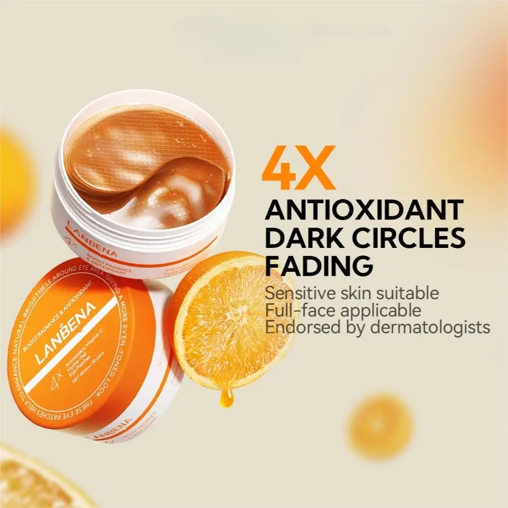 LANBENA Factory Anti-Aging Eye Mask for Face to Soothe Puffiness, Eye Bags and Wrinkles Eye Gels Patches 60pcs OEM ODM