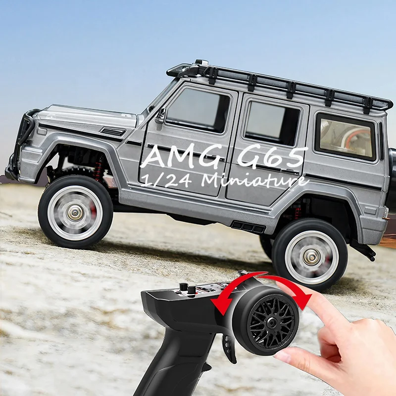 SG-2401 1/24 Scale Amg G65 Miniature Zinc Alloy Off-Road 4Wd Led 4X4 Electric Radio Control Car Truck Metal Rc Rock Crawler Toy