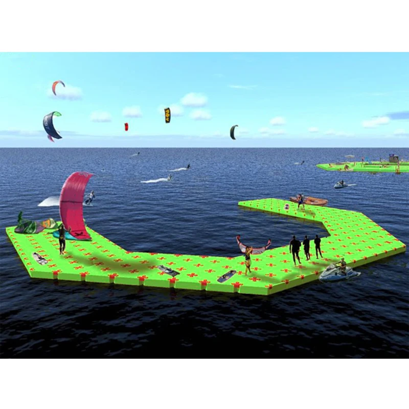 New Modular Floating gangway pontoon combo floating playing platform for outdoor sea