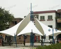 Pvdf Membrane Structure Tension Membrane Sunshade  Canopy