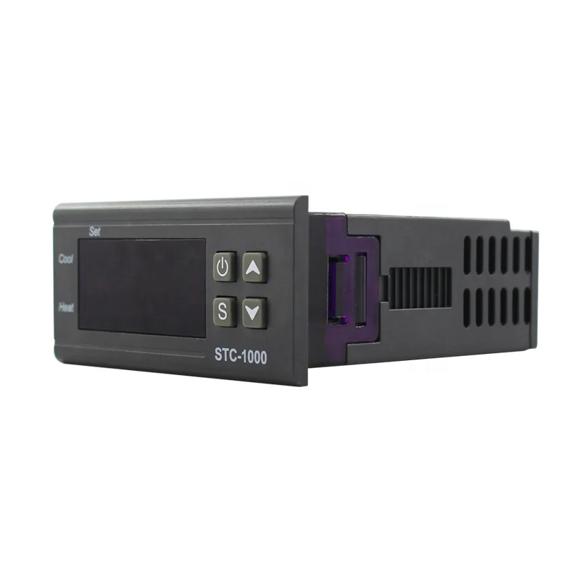 220V 12V 24V Cool Heat Digital Temperature Controller Refrigerator Thermostat for Incubator STC-1000 with Sensor