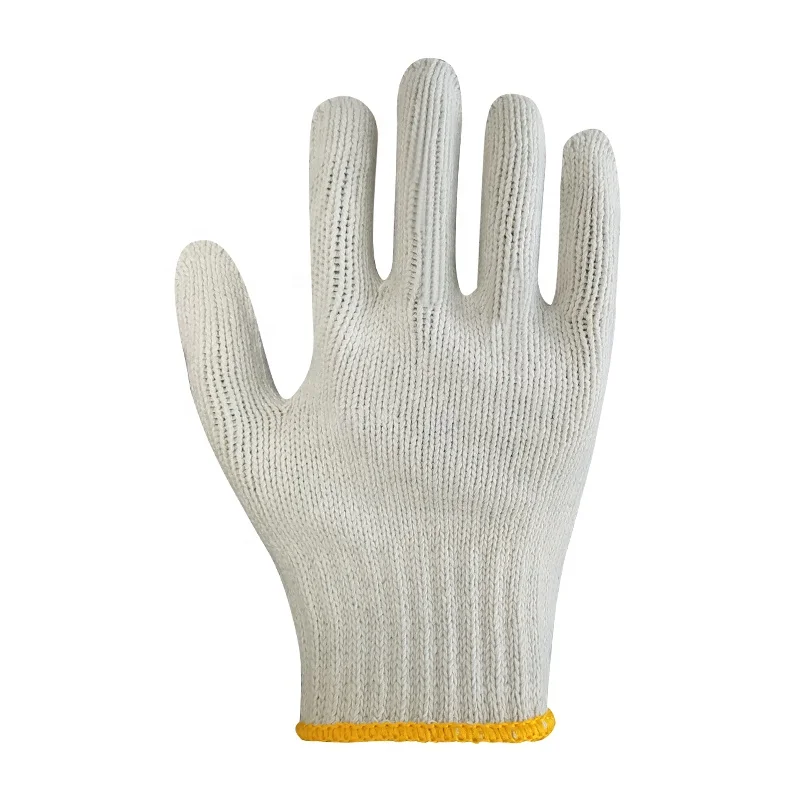 China manufacturer cheap price 10 gauge 7 gauge knitted cotton daily bulk hand white daily safety custom cotton work gloves