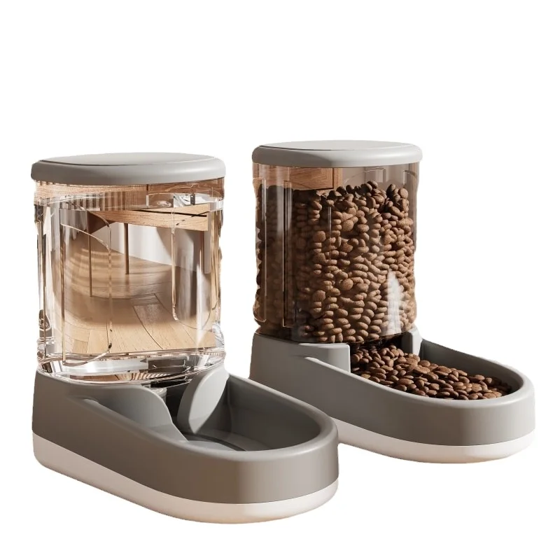 New automatic water and food feeder for cats and dogs Cat Bowl Large capacity pet drinking and feeding set
