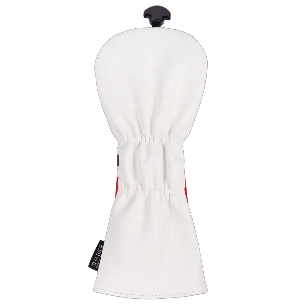 Drop-Shipping White PU Leather Number GOAT 23 Applique Goat Golf Cover Golf Club Fairway Wood Headcover