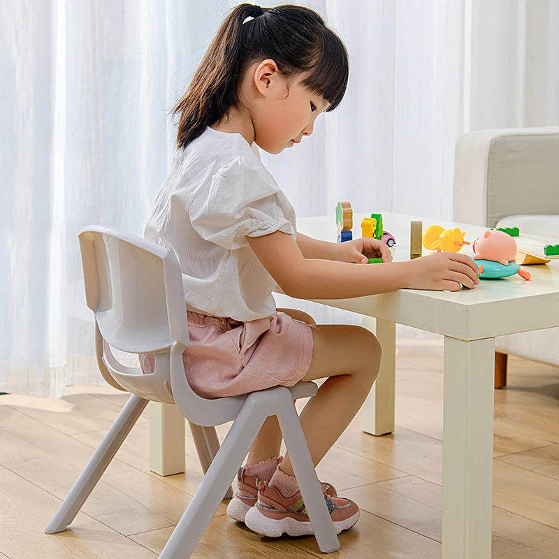 Amazon hot selling kids chair multiple color stackable chairs set smooth rounded edges