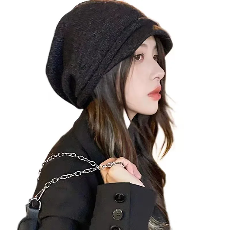 Slouchy Knit Beanie Hat for Women Winter  Soft Warm Ladies Wool Knitted Skull Beanies Cap