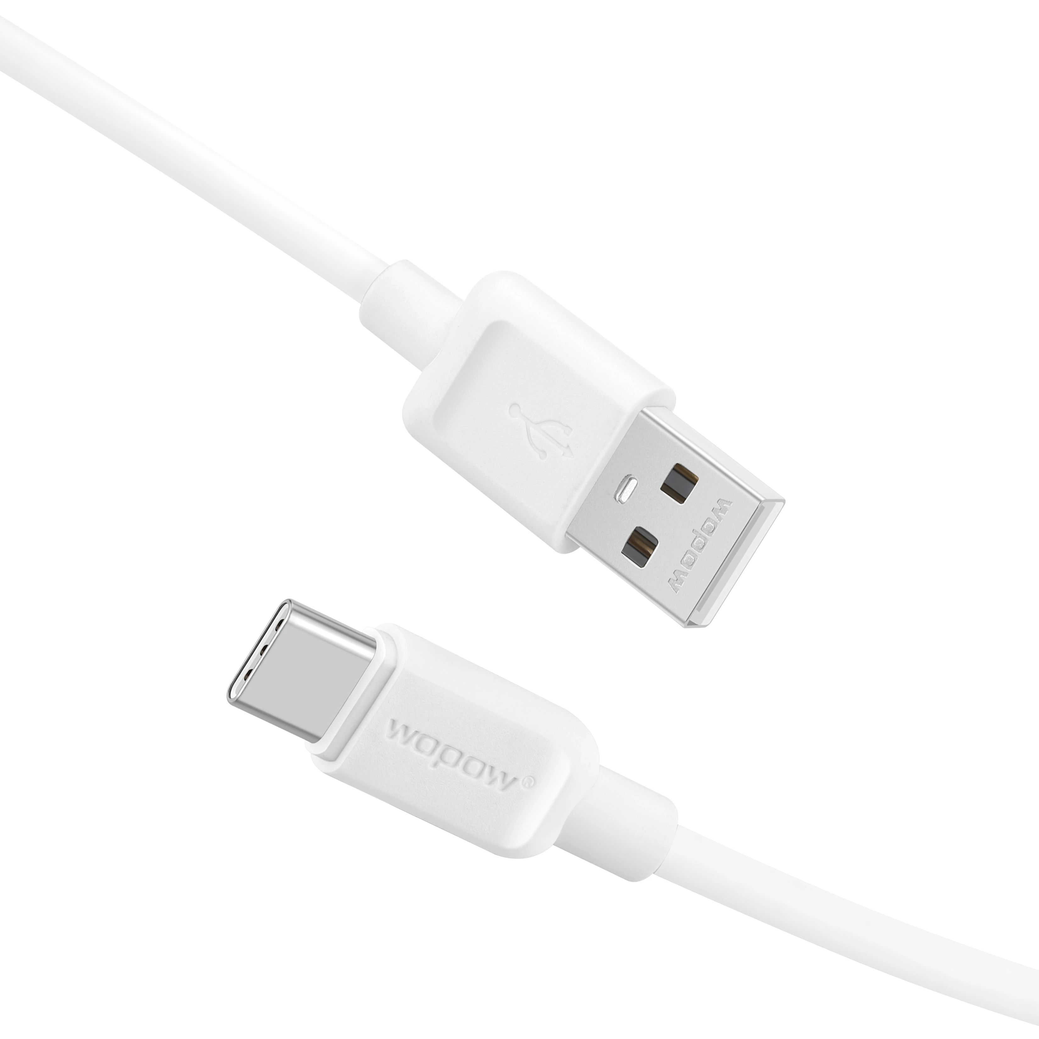 
Wopow LT-37 wopow type c cable 2M 3amp type c cable white type c charger data cable 