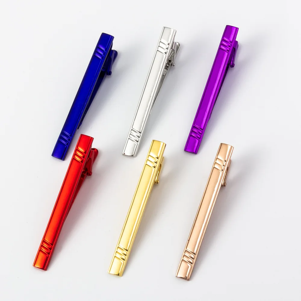 Wholesale Custom Cheap China Engravable Tie Clip Blanks Neck Glasses Tie Clips Ties Clips Men Plastic