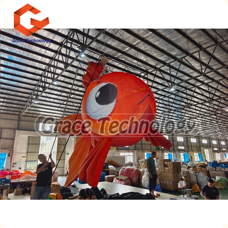 Inflatable goldfish inflatable tropical fish model balloon,Custom Advertising Inflatable Goldfish Cartoon
