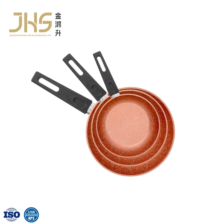 JHS new non stick forged aluminium cooking frypan kitchen induction cookware frying pan