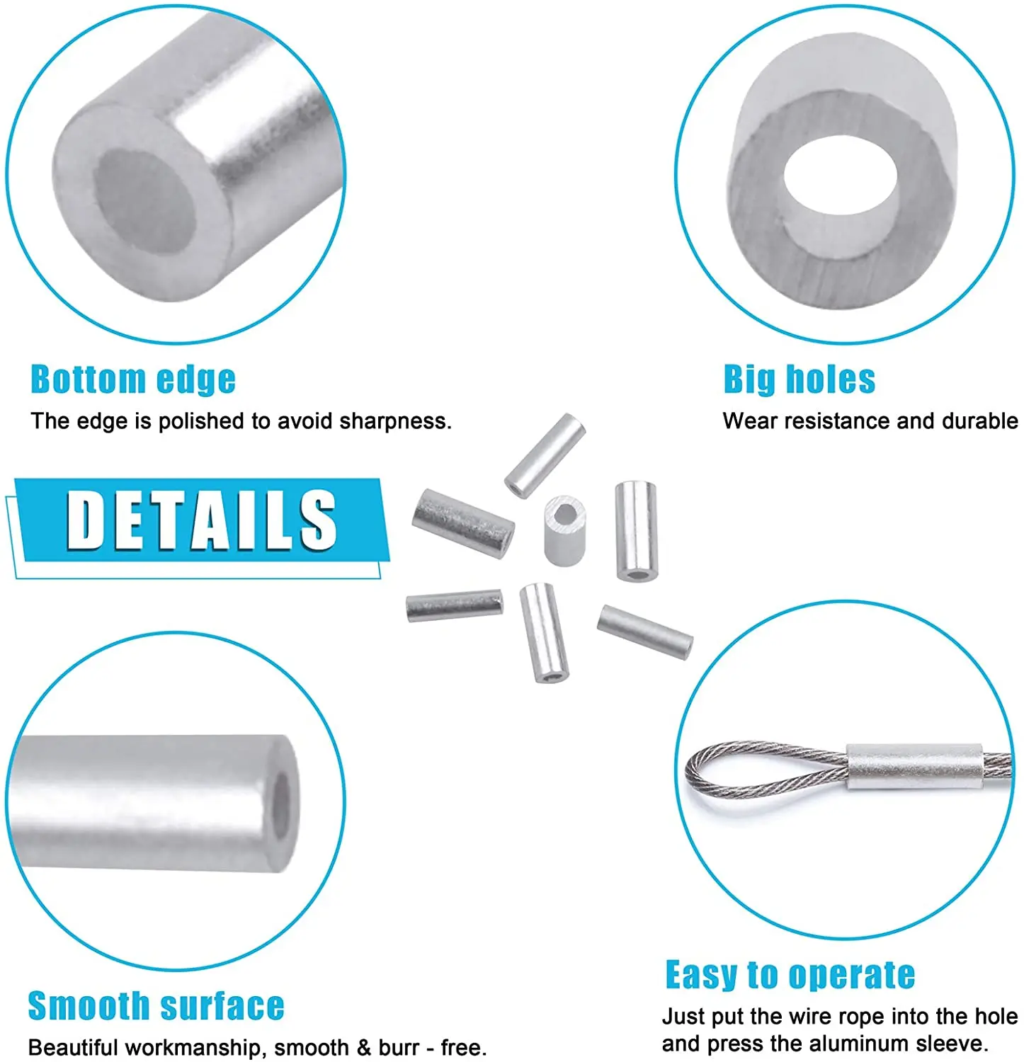 aluminum sleeves pesca fishing accesorios big game leaders pesca mar fishing swivel