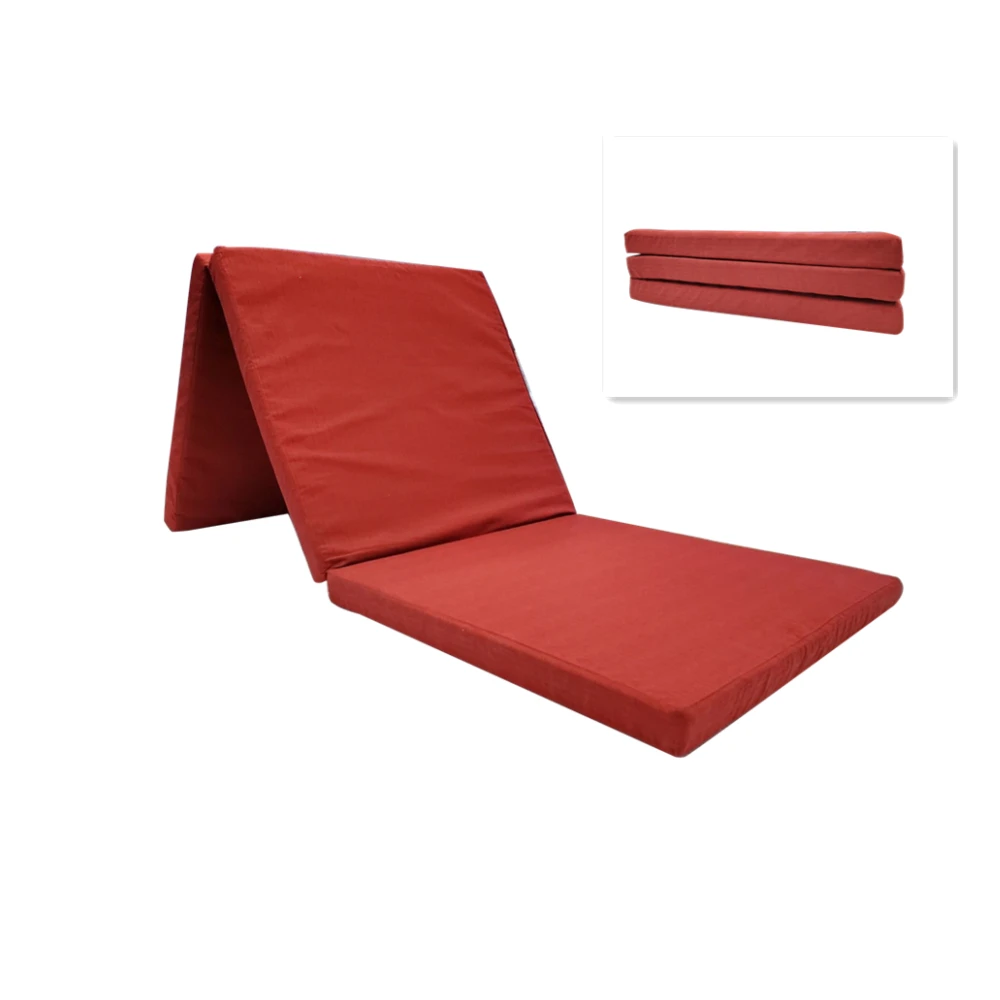 Single Size Portable Three Fold Mattress Camping Comfortable Thin Folding Memory Foam Bed Mattress