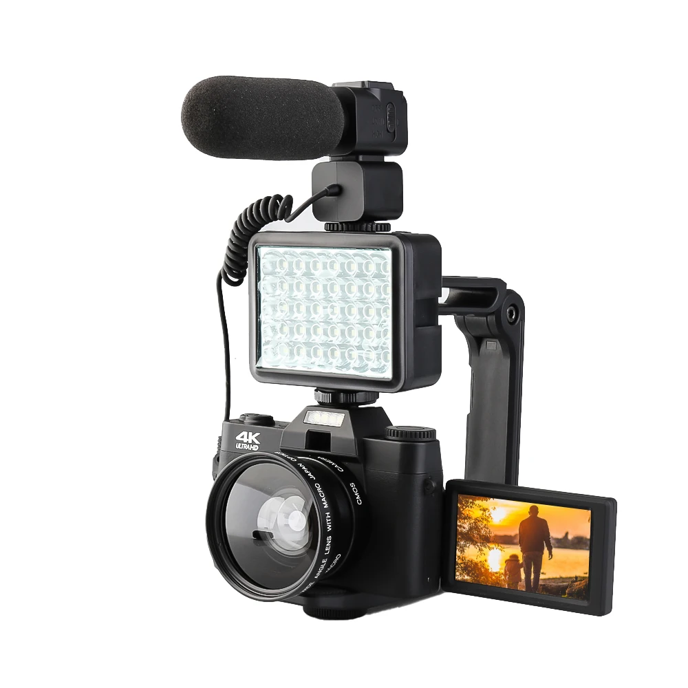 4k Professional Video Camera Bundle 64 Mp Travel Vlog Camera Wifi Mini Camera Hd 1080P Wireless Video Recorder