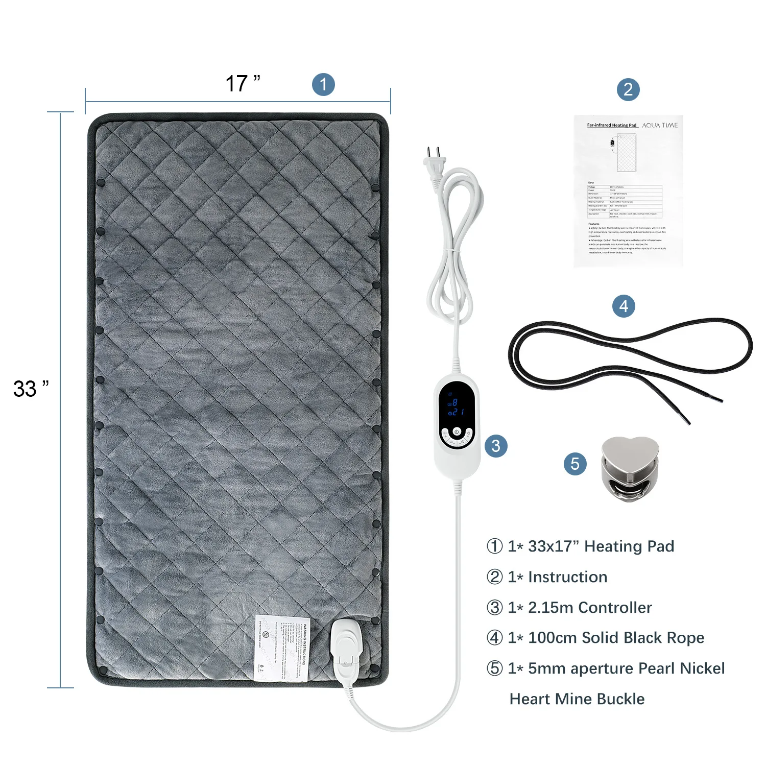 wholesale 33x17 carbon fiber far infrared heating blanket shoulder and neck warm up electric heater warm blanket