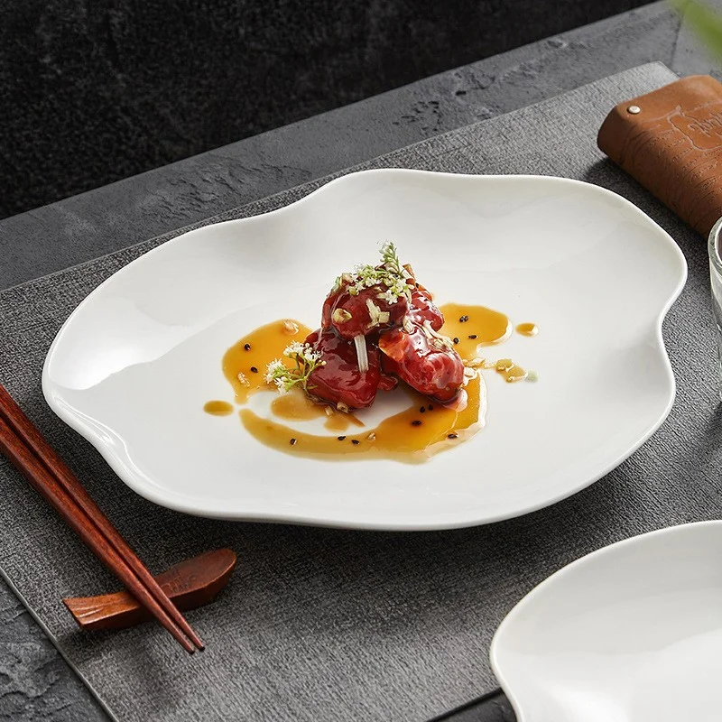 Guangzhou Hefa kitchen & tabletop restaurant plates porcelain tableware dinnerwares decor dish service  Nordic crockery for cafe