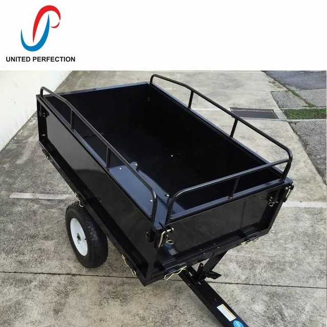 Multi-Purpose ATV Trailers Pull-Behind Garden Scooter Lawn Tractor Dump Garden Trailers with Low MOQ