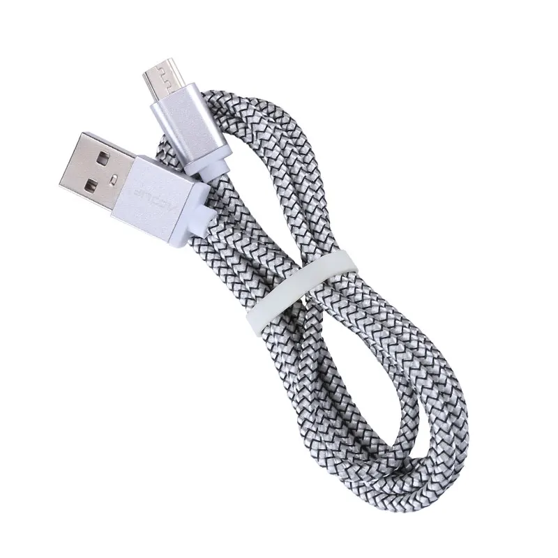 Popular  Multi colors 2A Nylon Braided 3 in 1 Micro Usb Type c Cable Fast Charging