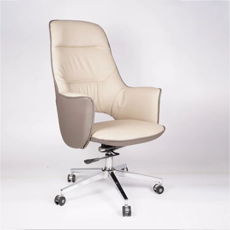 Modern Ergonomics Simple Employee Caster Without Wheels Office Computer Chair