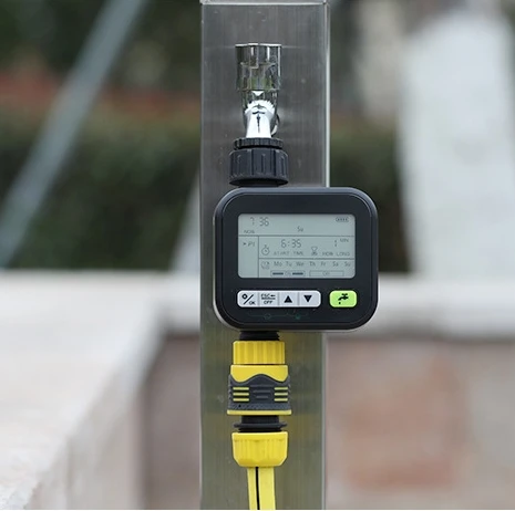 Automatic Farm Irrigation System LCD Display Digital Irrigation Garden Water Timer With Rain Sensor Function