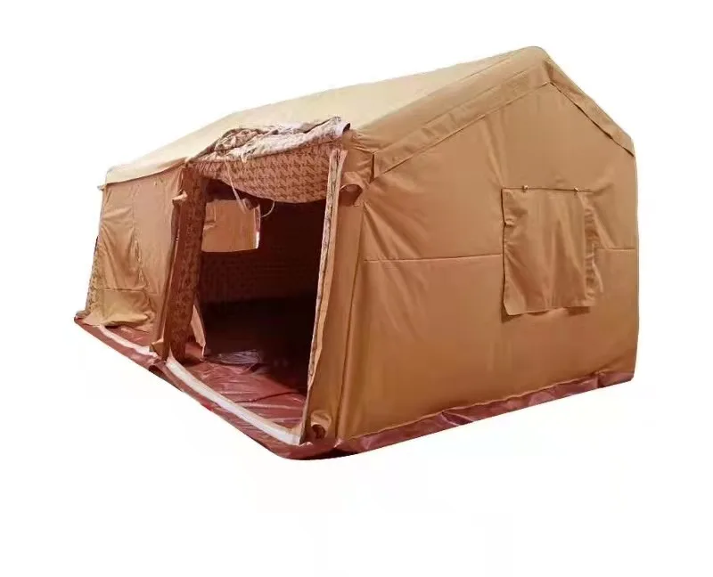 Wholesale High Quality Waterproof Disaster Relief Canvas Outdoor Winter Green Army Canvas Camping Military Tent