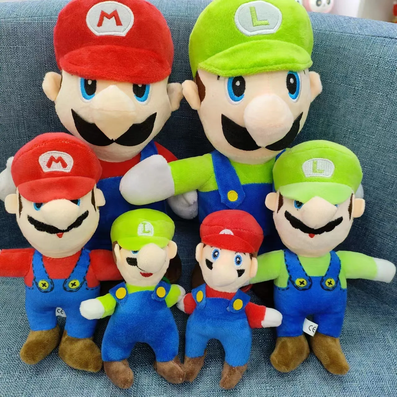 High quality 10cm mario plush toy Dragon claw machine plush key chain wholesale